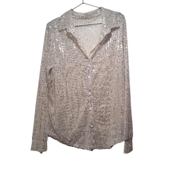 Sparkling Button-Up Shirt - Picture 4 of 5